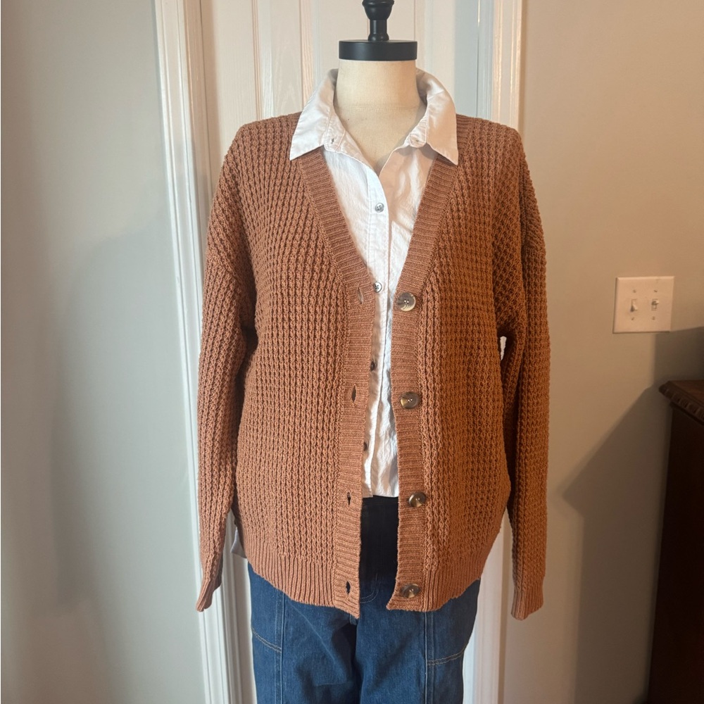 Mud Pie Brown Cardigan Sweater